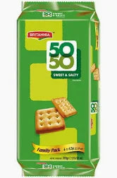 BRITANNIA Crackers 50 50 Sweet and Salty Biscuit