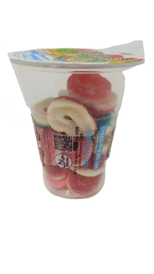 Fun Fruit Bites Gummy Worm Cup (Halal)