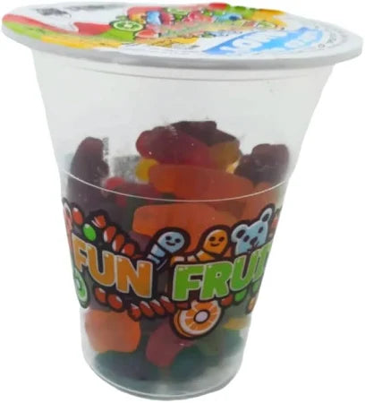 Fun Fruit Bites Gummy Worm Cup (Halal)