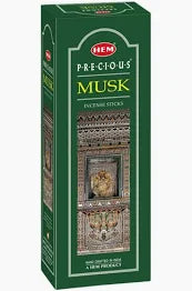 Hem Precious Musk Fragrance Incense Sticks, 120 Count