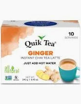 QuikTea Ginger Chai Tea Latte - 10 Count