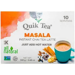 Quik Tea Vegan Masala Chai Tea Latte - 10 Count