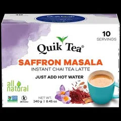 Quik Tea Saffron Masala Chai Tea Latte - 10 Count