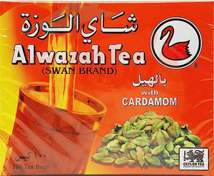 Alwazah Tea (Swan Brand) ceylon with cardamom 100 Teabags