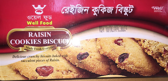 Well Food Raisin Cookies Biscuit