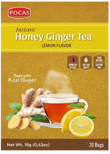Pocas Honey Ginger Tea + Lemon