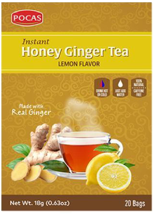 Pocas Honey Ginger Tea + Lemon